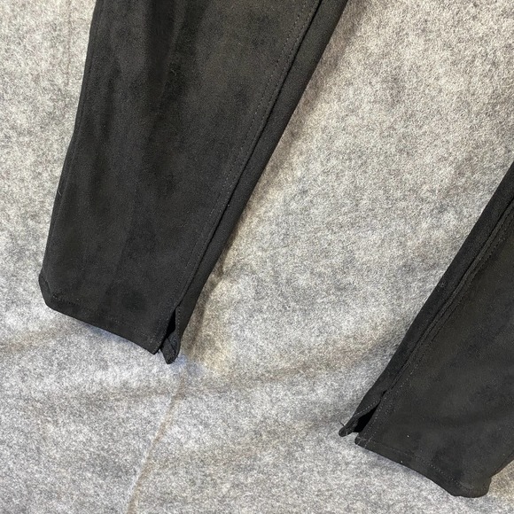 Mcguire Pants 27 Vegan Suede Black Newton Skinny Mid Rise Stretch - Picture 7 of 14